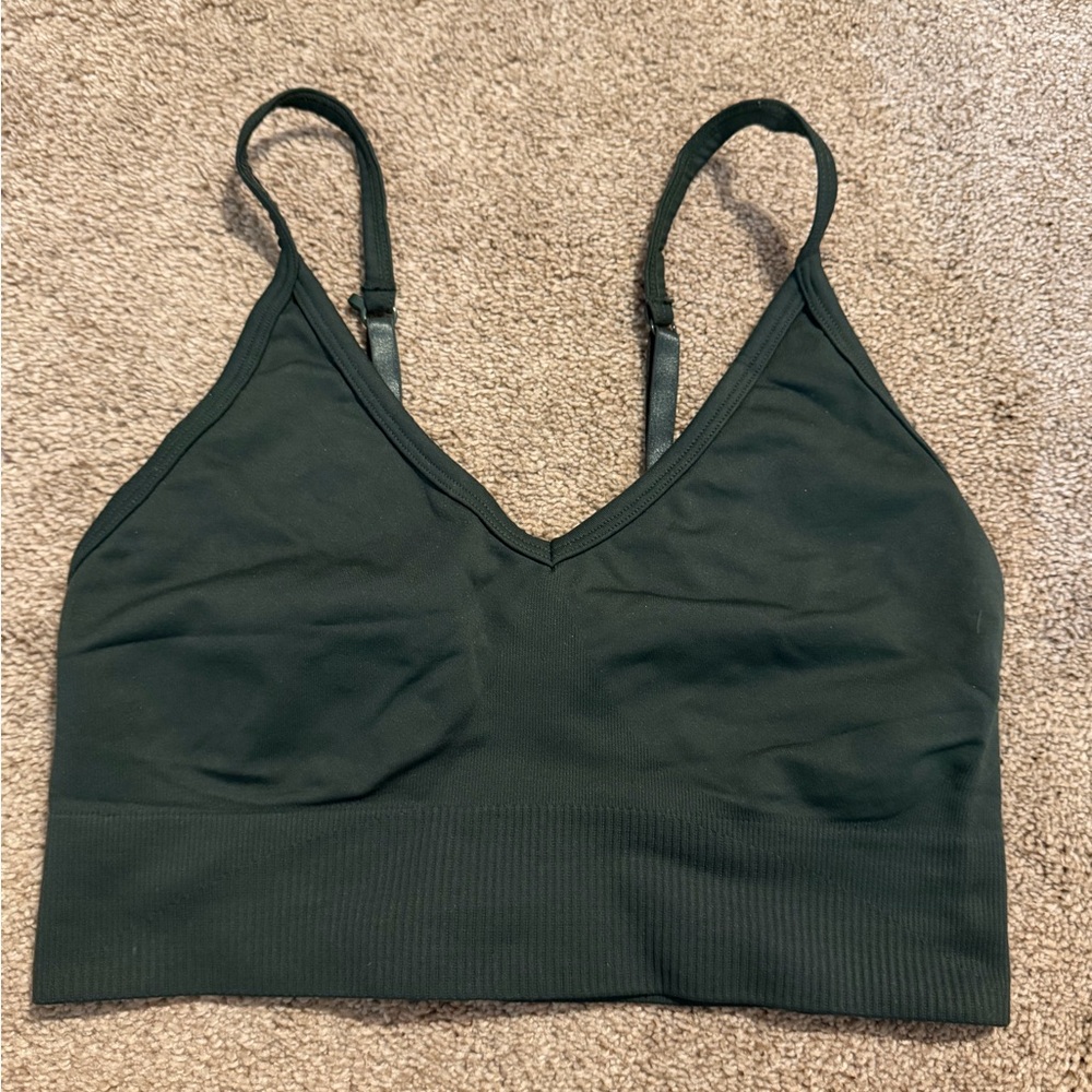 Balance Athletica Dark Green Seamless Bralette
